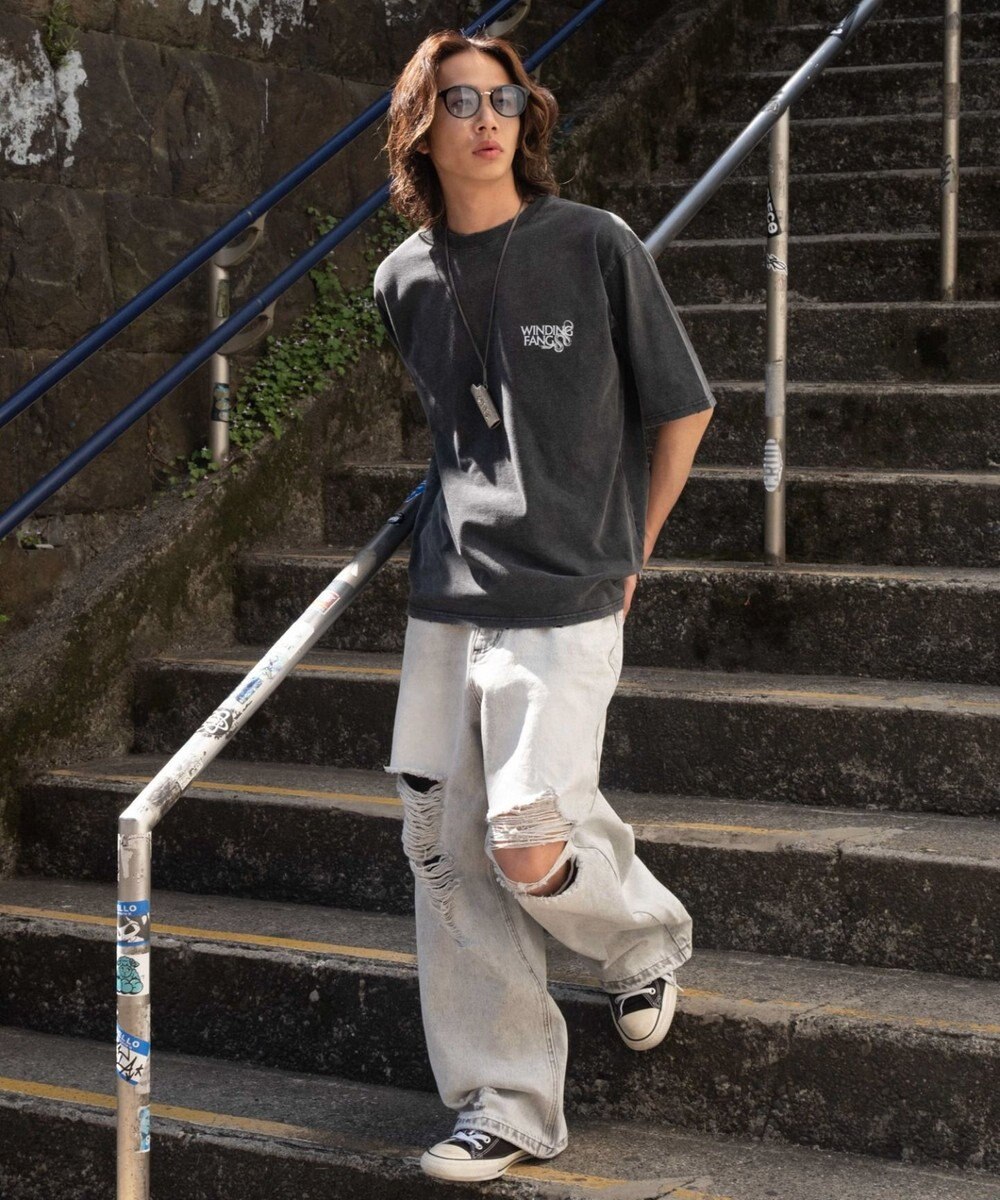 WEGO 【ユニセックス着用ITEM/MLサイズ展開】ブリーチヴィンテージグラフィックT（SS） 