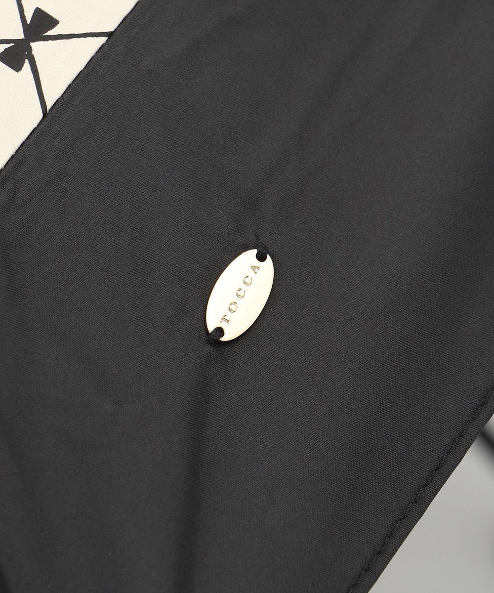 TOCCA 【晴雨兼用・UVカット率(紫外線遮蔽率)99.9%以上・遮光率99.9%以上・防水】CHECKER RIBBON LIGHT UMBRELLA 超軽量折り畳み傘 