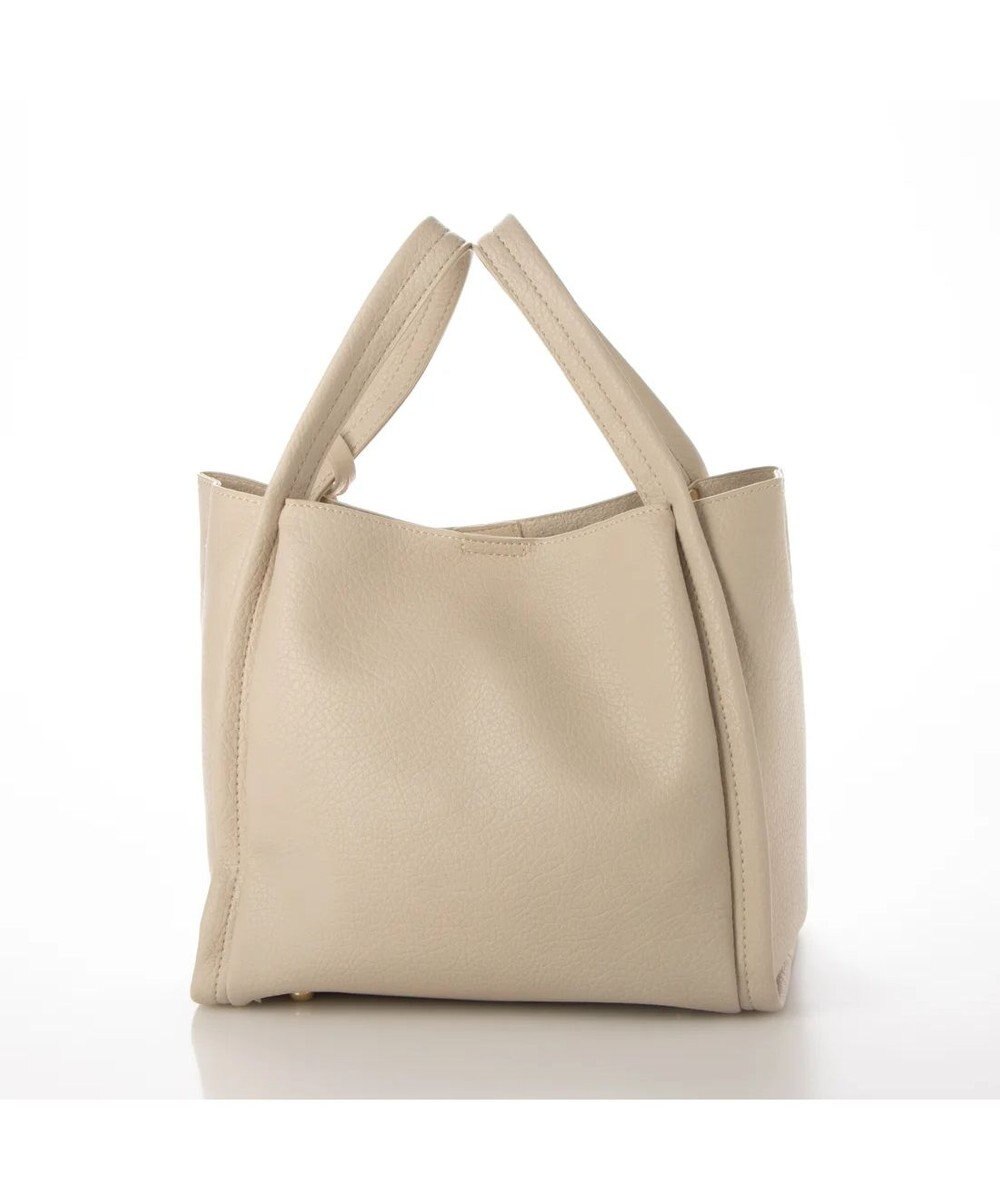 UNBILLION カシュカシュ cachecache / ミニショルダー付きソフトレザー調ミニトートバッグ 