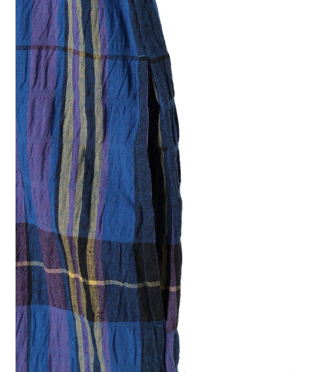 earth music&ecology 綿ＰＵクレープワンピース（ｃｈｅｃｋ柄） 