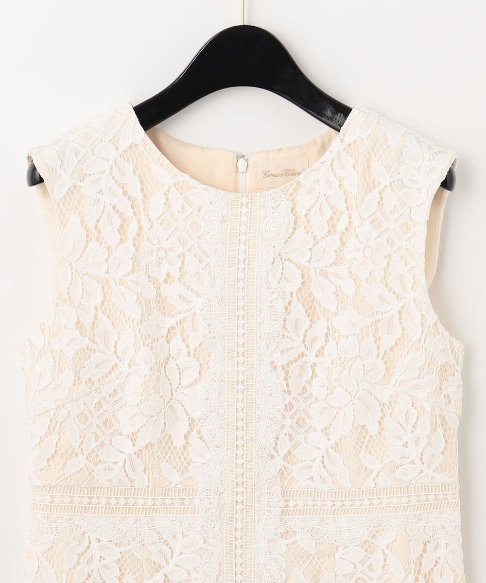 GRACE CONTINENTAL レースタイトドレス 