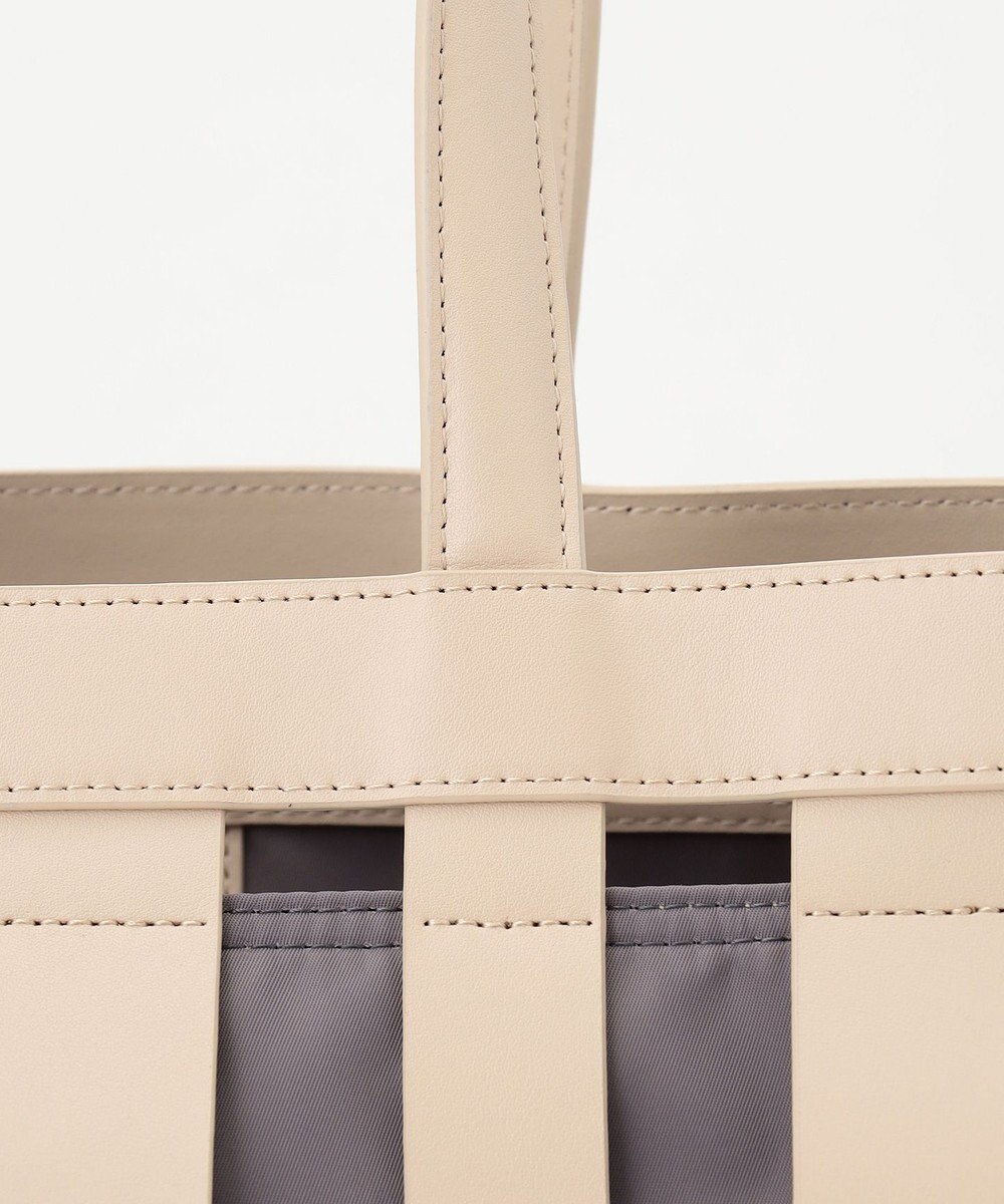 Y'SACCS 【リサイクルレザー】メッシュかごバッグ　large 