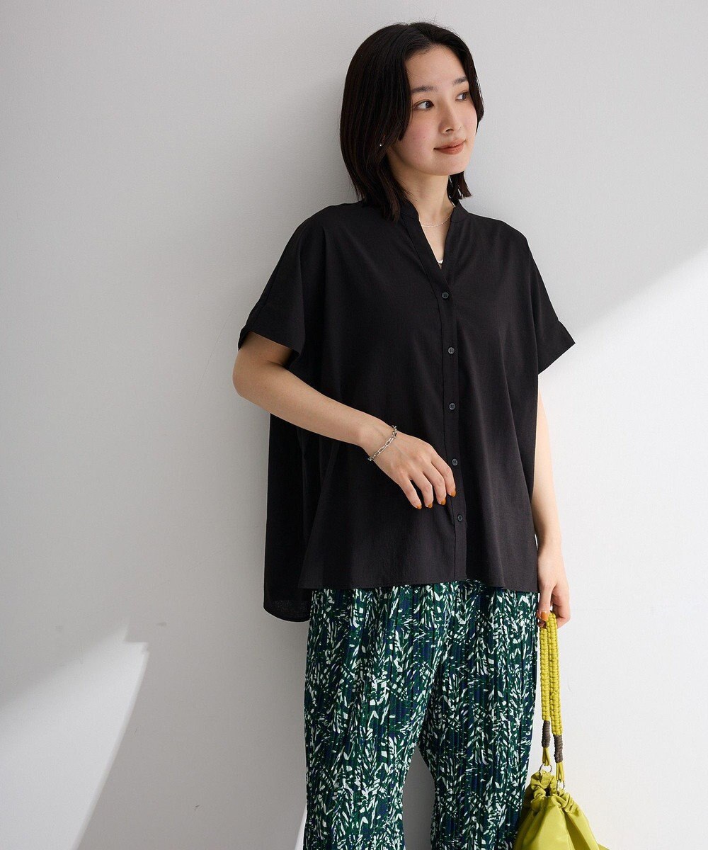 Green Parks 半袖シアースキッパーブラウス 