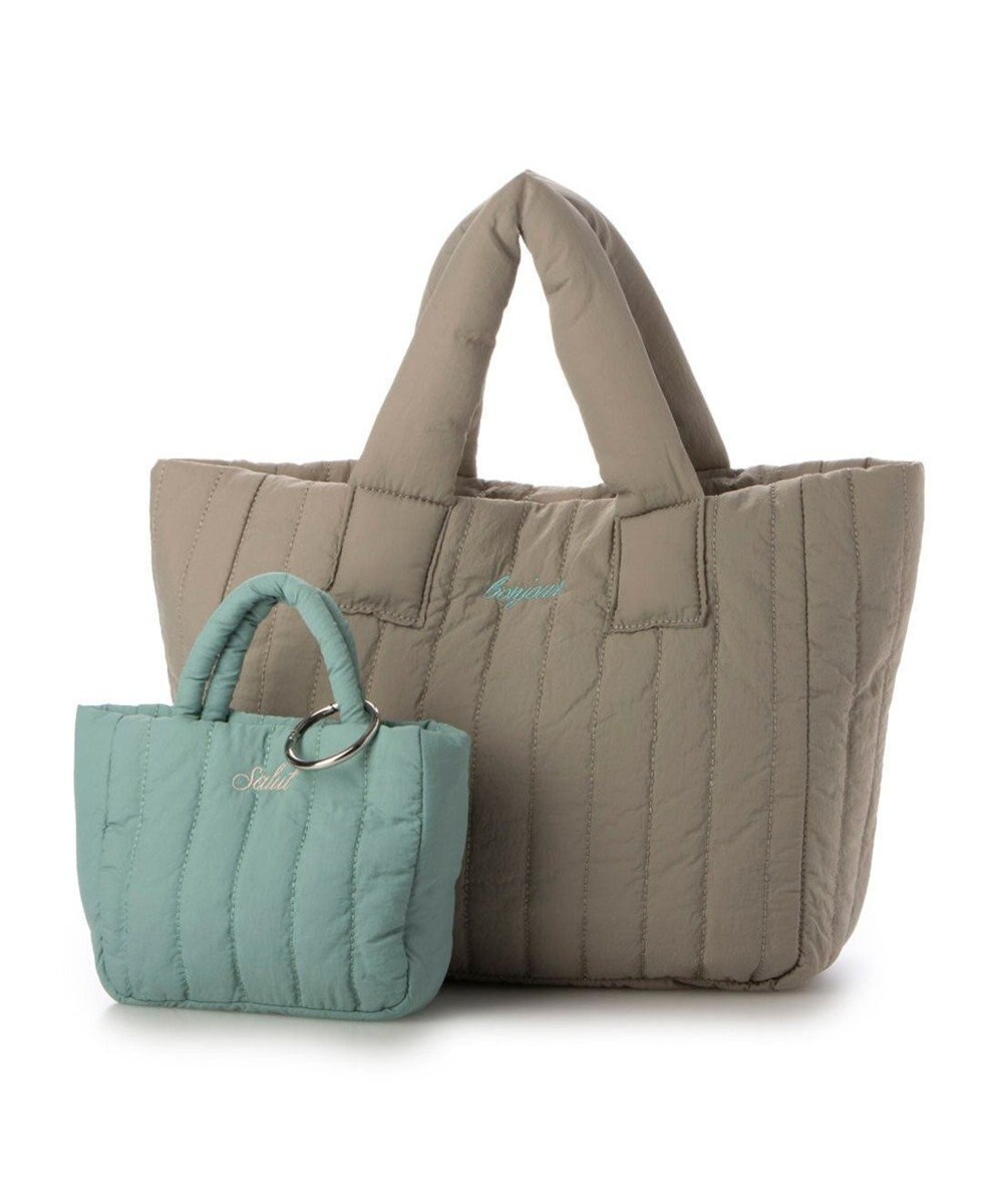 UNBILLION 【テレビ ドラマ着用アイテム】カシュカシュ cachecache / 親子キルティング刺繍トートバッグ 