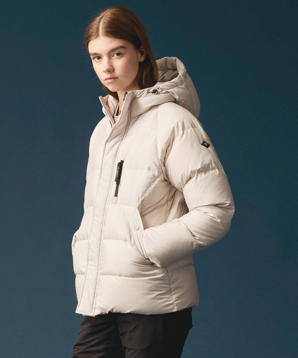 JOSEPH ABBOUD MOUNTAIN 【サステナブル/軽量/7ポケット/JAPANファブリック】ライトナイロンワッシャーアウトドア ダウンブルゾン 