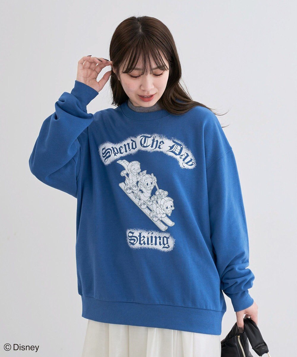 Green Parks ミッキー＆フレンズ／プリント裏毛プルオーバー 