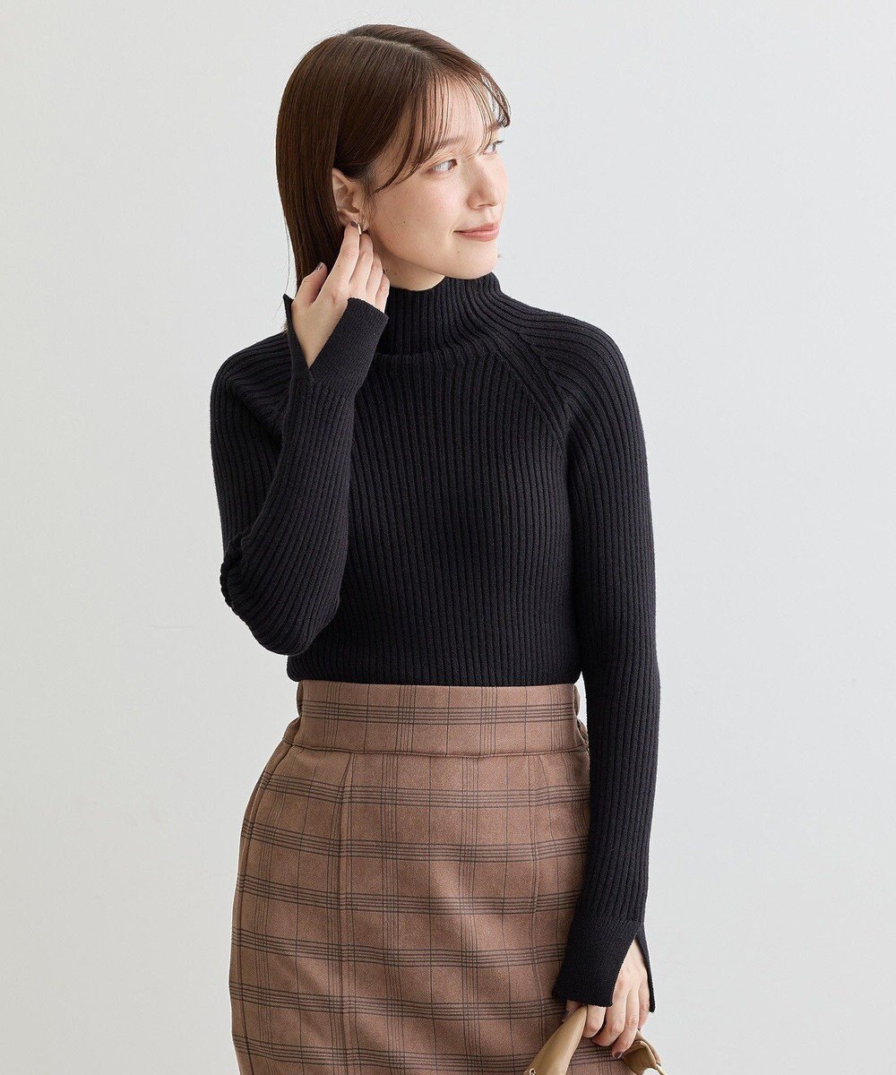 Green Parks ・Ｐｅｔｉｔ　Ｆｌｅｕｒ　ボトルネックリブニット 