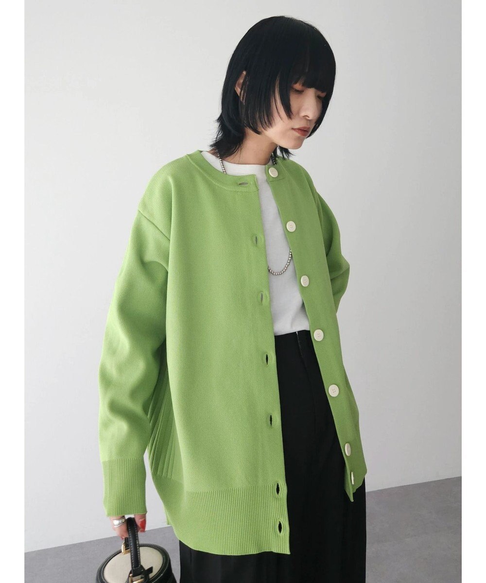 Green Parks かるい クルーネックカーディガン 