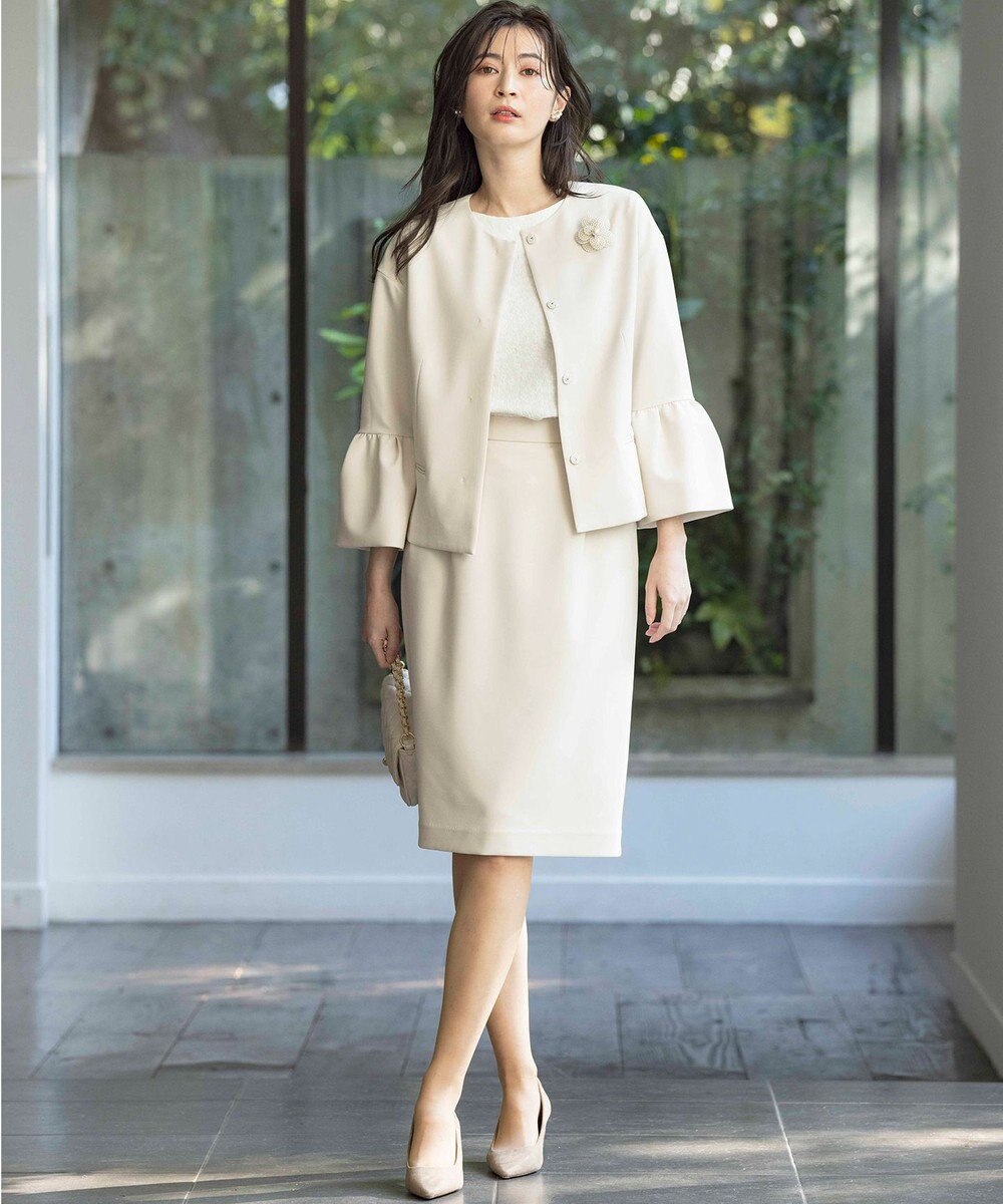 組曲 S 【KUMIKYOKU NAVY】コンフォータブルドレープ ジャケット 