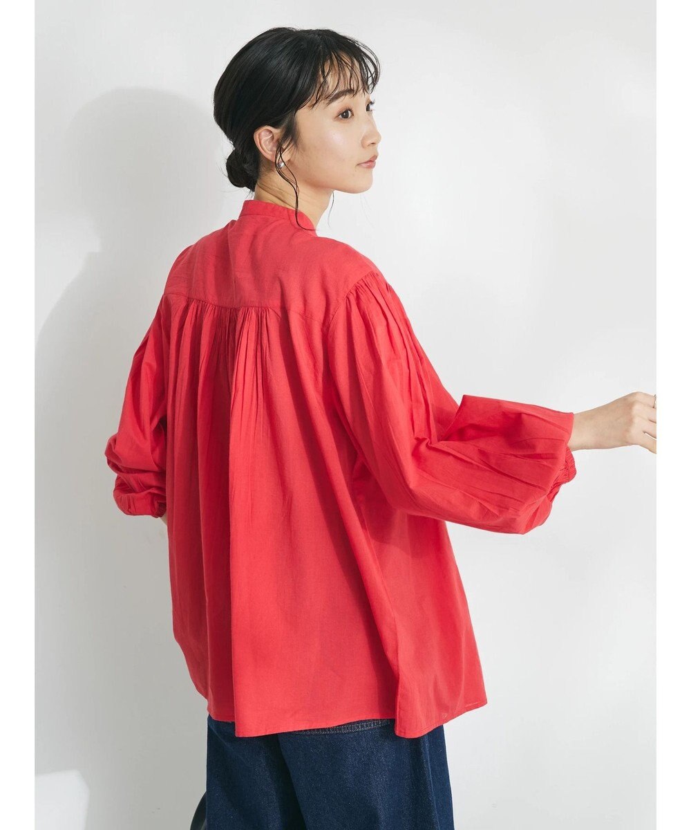 CRAFT STANDARD BOUTIQUE インド綿ピンタックブラウス 