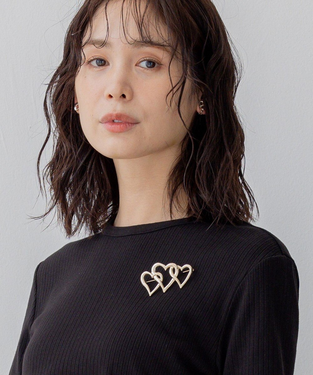 組曲 スリーハート ブローチ 