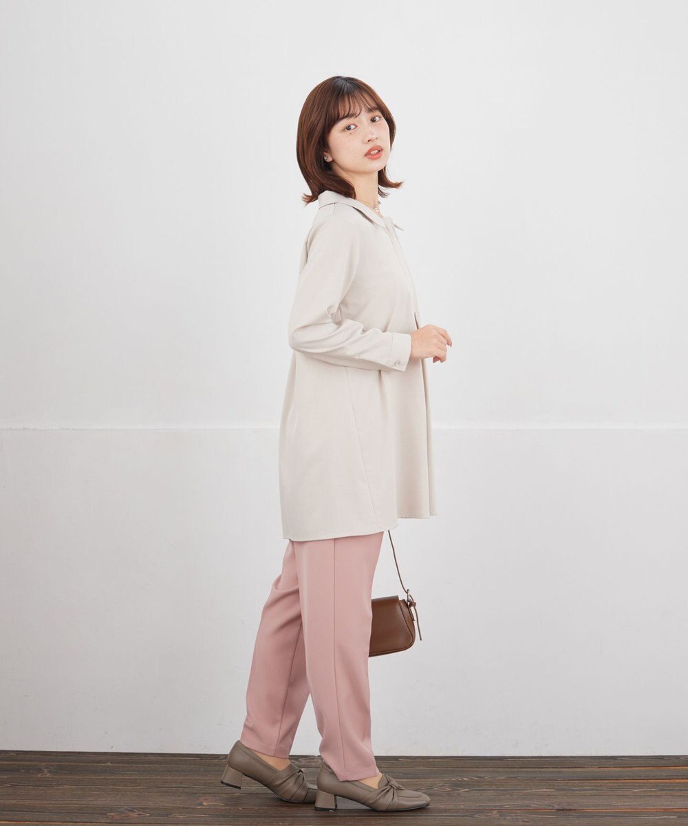 Tiaclasse L フロントタックシャツチュニック 