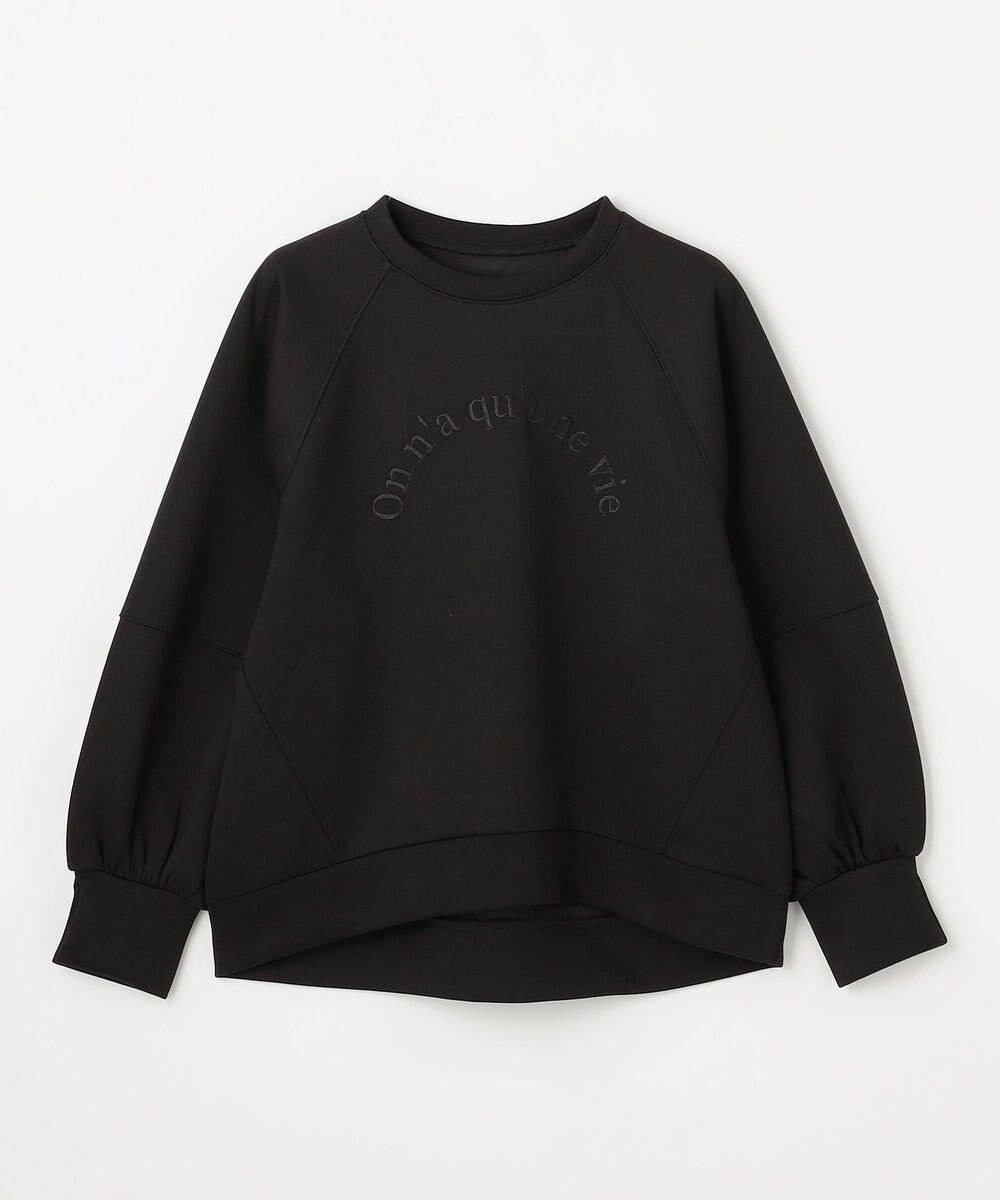 ANY L ロゴ刺繍ダンボールトレーナー 