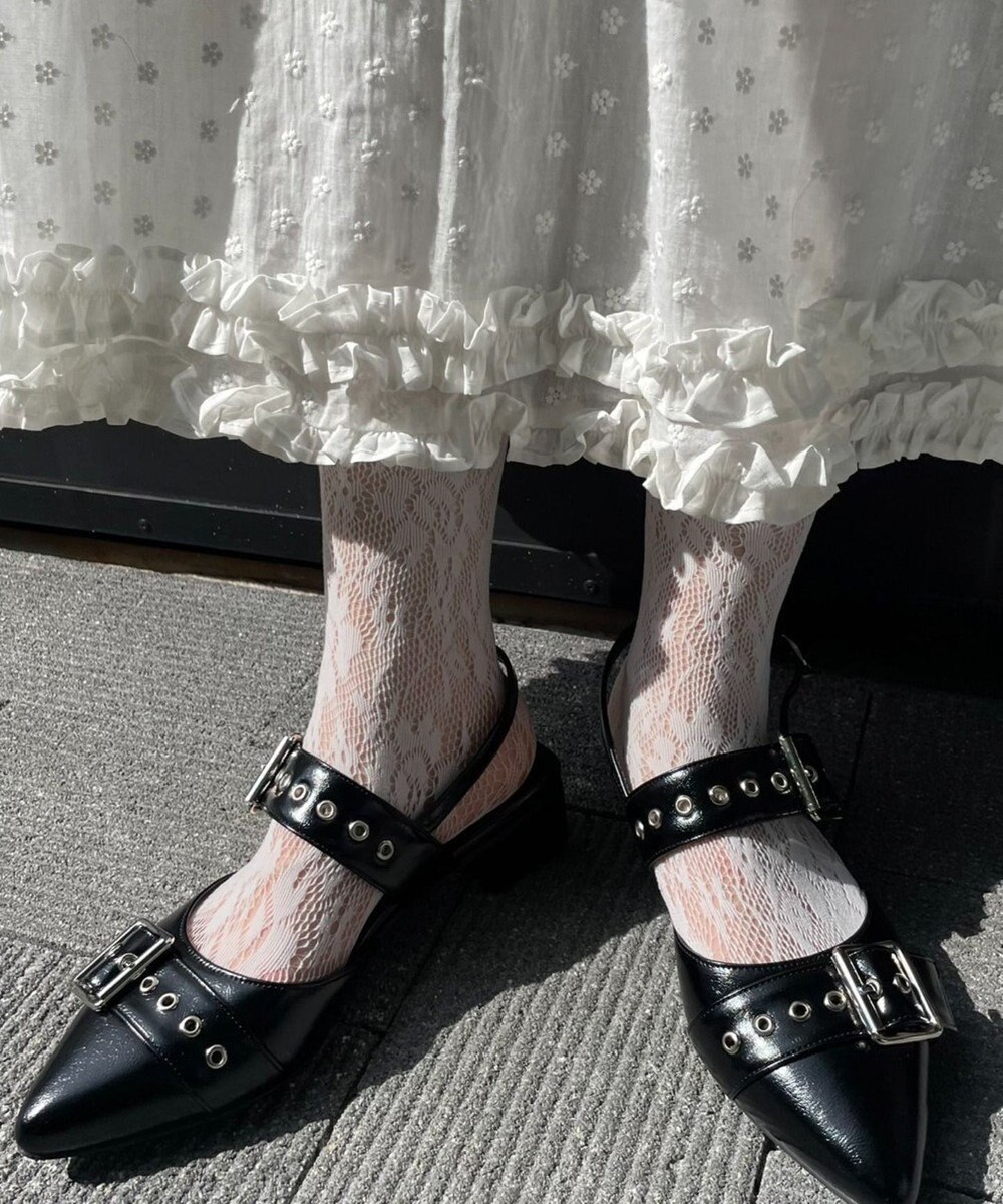 WEGO ハトメベルトポインテッドシューズ 