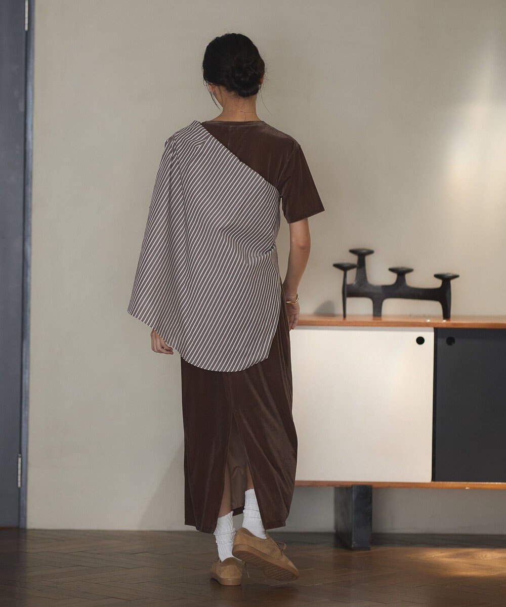 CRAFT STANDARD BOUTIQUE ベロアハーフスリーブワンピース 