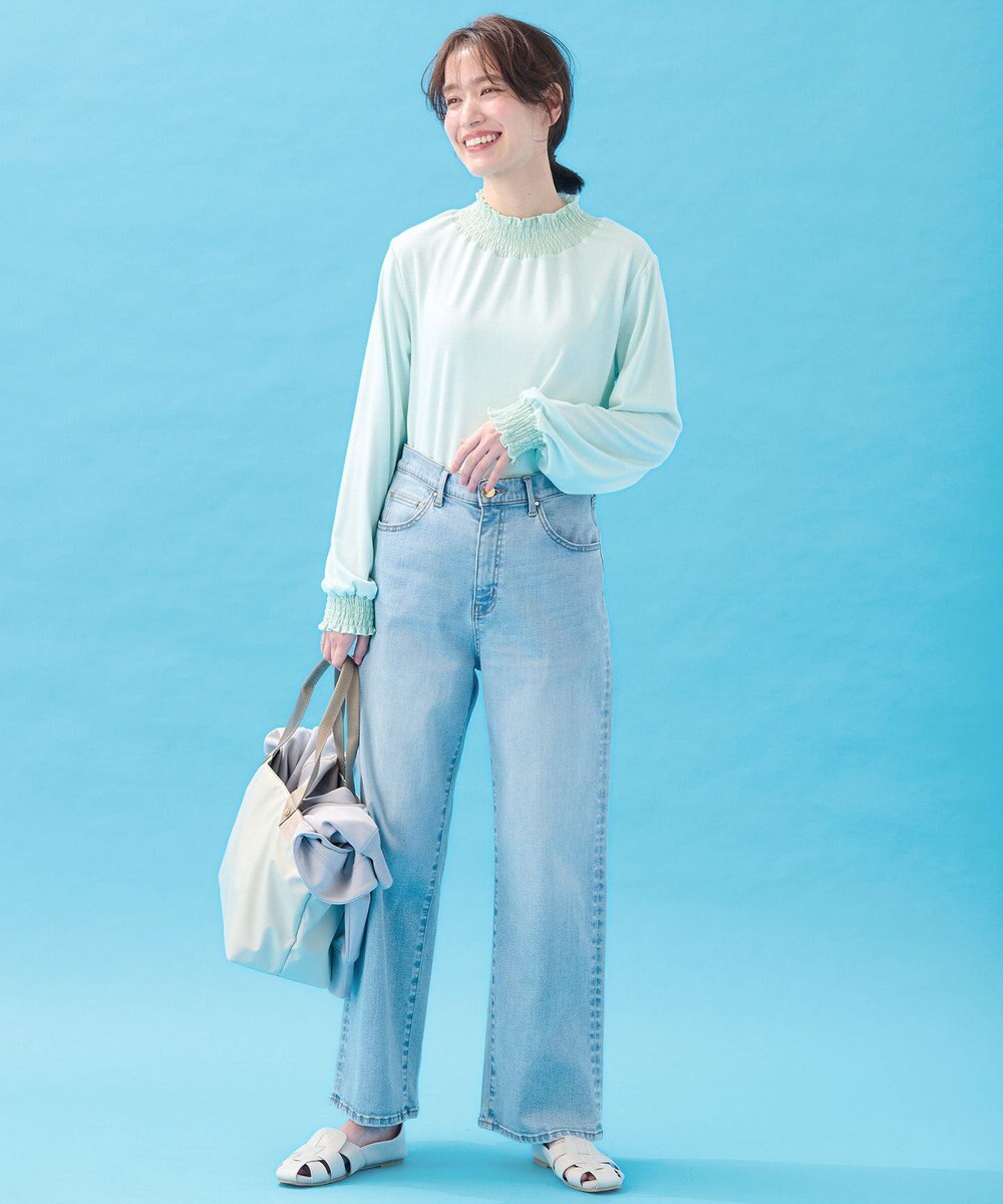 ANY 【洗濯機可】シャーリングデザインプルオーバー 