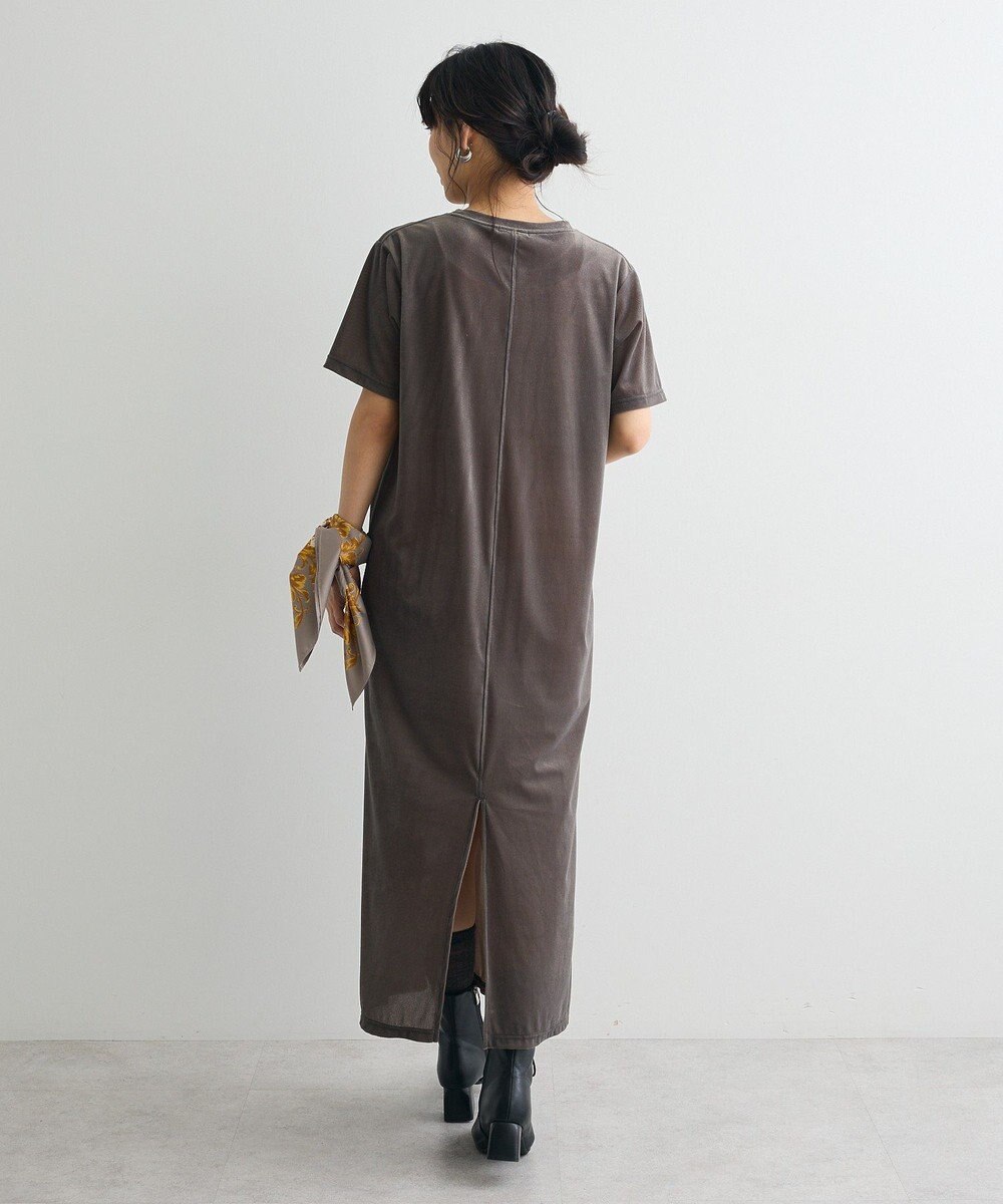 CRAFT STANDARD BOUTIQUE ベロアハーフスリーブワンピース 