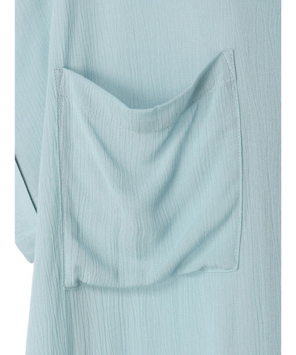 AMERICAN HOLIC 楊柳Ｗポケット開襟ワンピース 