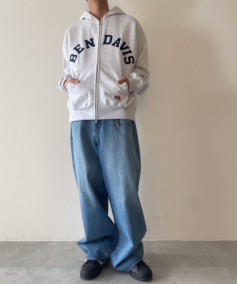 WEGO BENDAVISアーチロゴZIPパーカー 