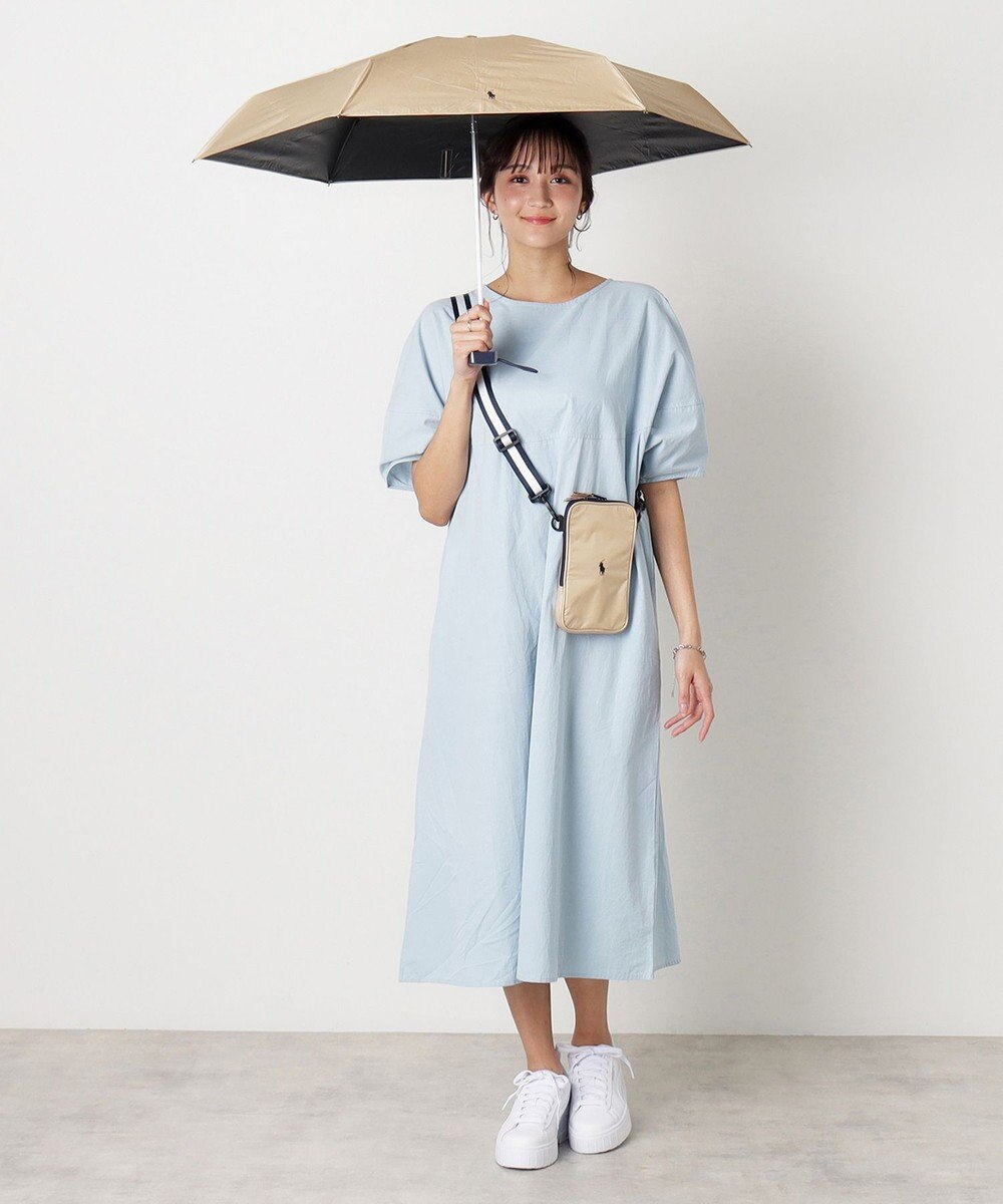 MOONBAT 【WEB限定セット/UV遮蔽率100％】POLO RALPH LAUREN （ポロ ラルフローレン）サコッシュ付き 晴雨兼用 折りたたみ傘 ポロポニー 