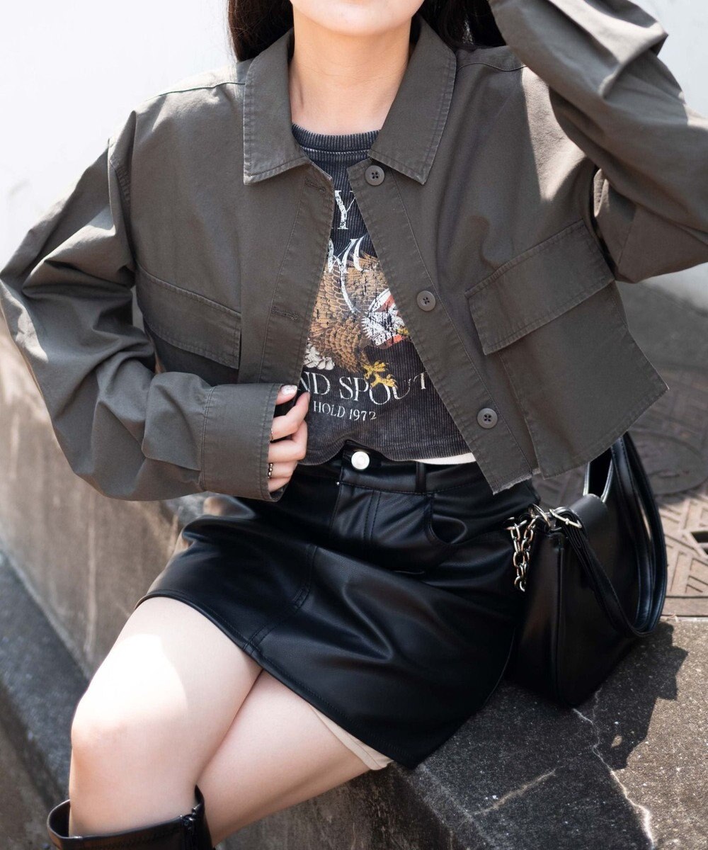 WEGO ミリタリーショートシャツ 