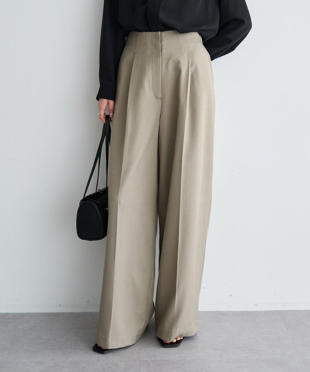 YECCA VECCA タックワイドパンツ 