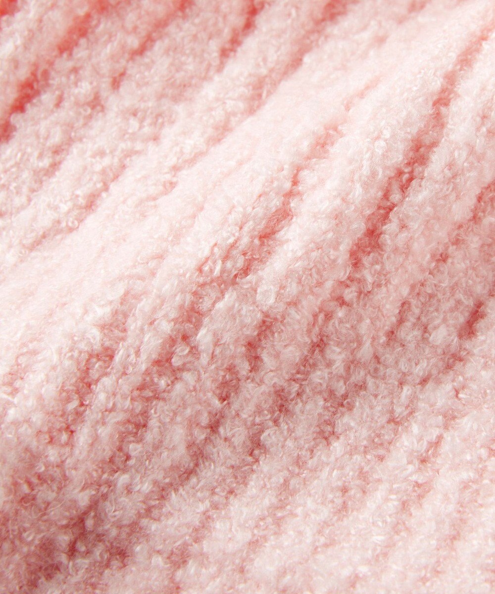 MIKI HOUSE HOT BISCUITS ぼん天付きケーブル編みモールニット帽子 