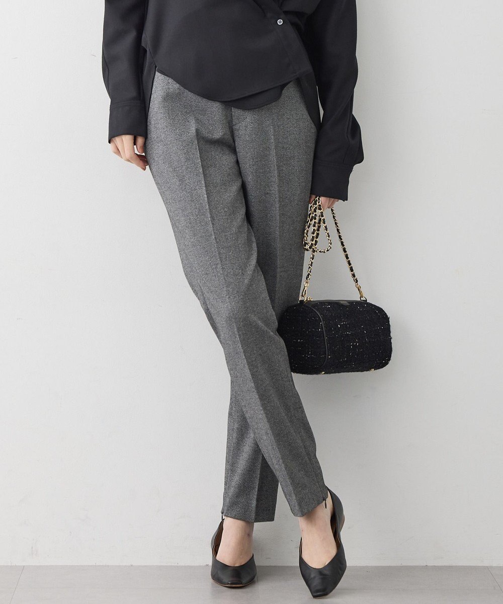 23区 L 【洗える】フランネル2WAY テーパード パンツ 