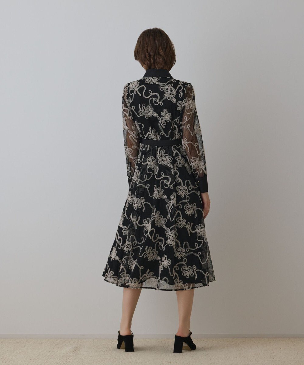 GRACE CONTINENTAL チュールコードレースワンピース 