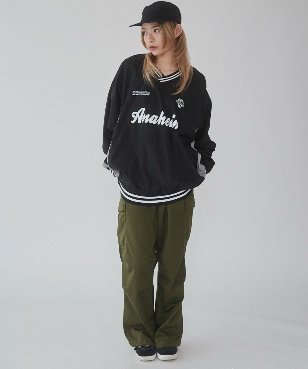 WEGO 【ユニセックス着用ITEM】ナイロングラフィックプルオーバー 