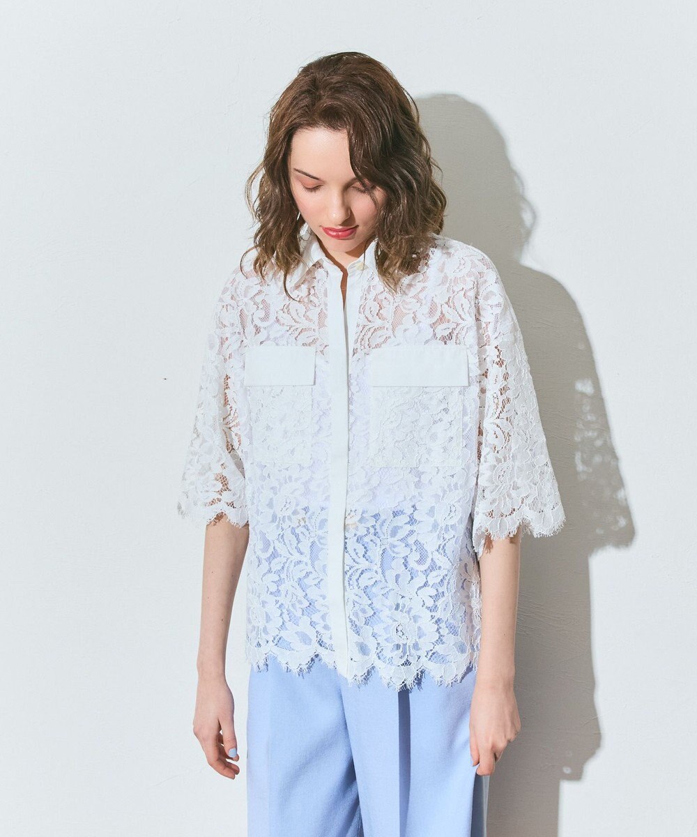 GRACE CONTINENTAL レースコンビシャツ 