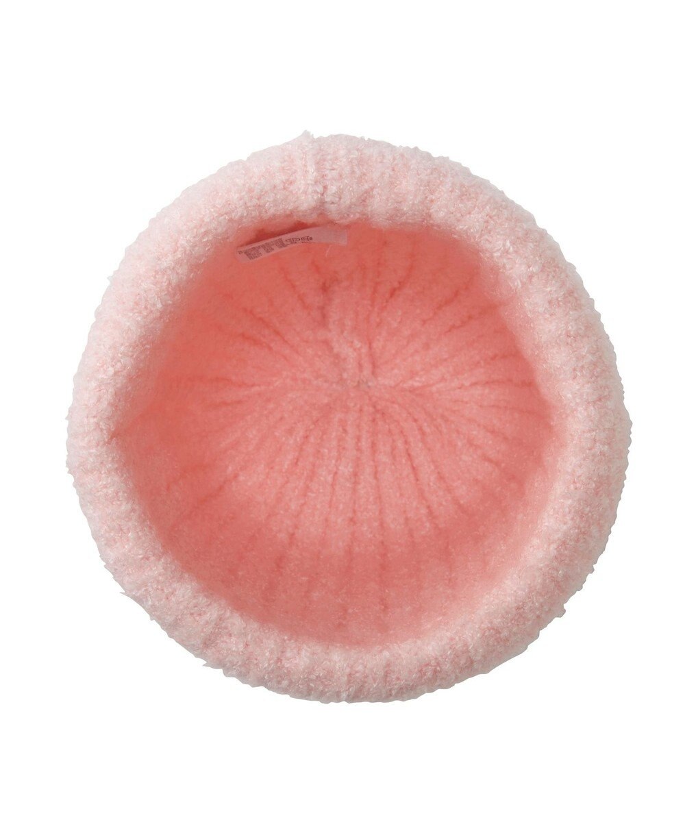 MIKI HOUSE HOT BISCUITS ぼん天付きケーブル編みモールニット帽子 