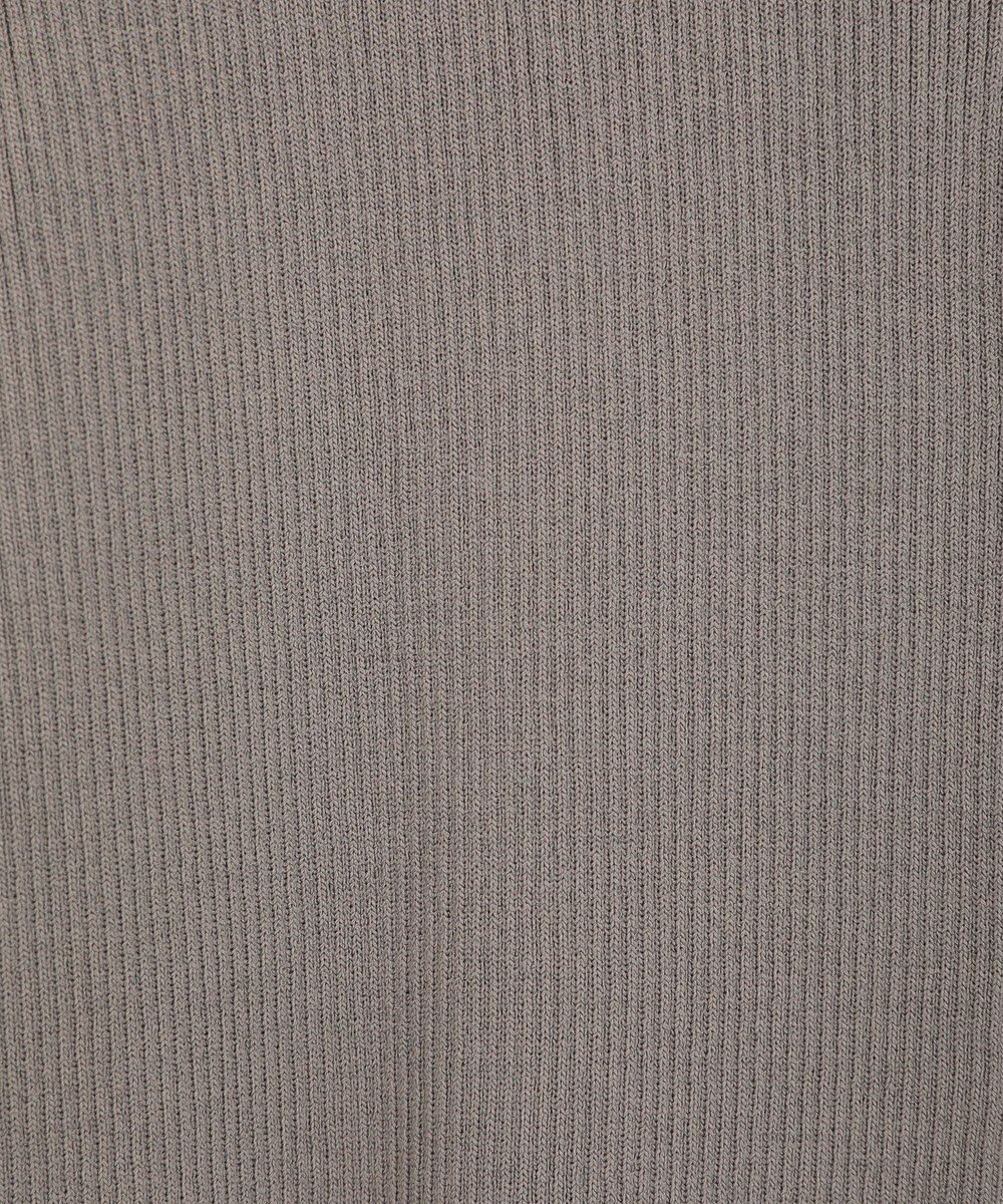 Green Parks ポロ襟5分袖リブニット 