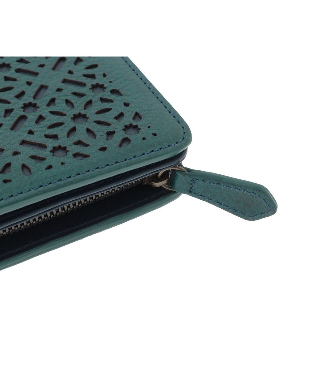 genten ダイヤカットワーク　二つ折り財布 