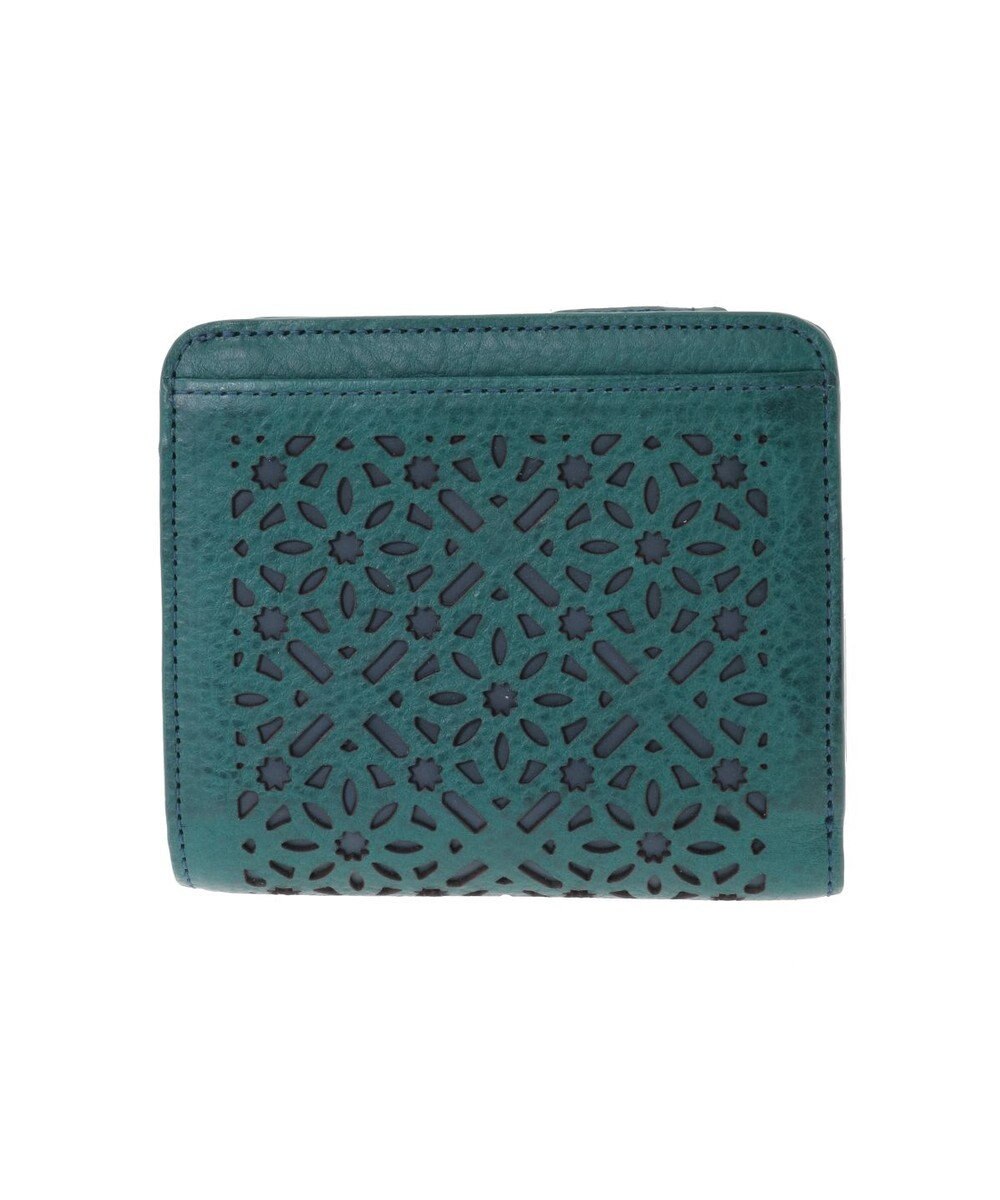 genten ダイヤカットワーク　二つ折り財布 