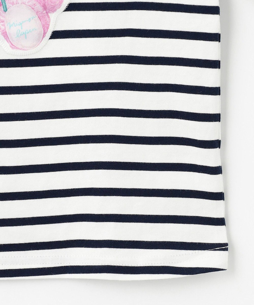 ANY KIDS ウサギ ボーダー Tシャツ 