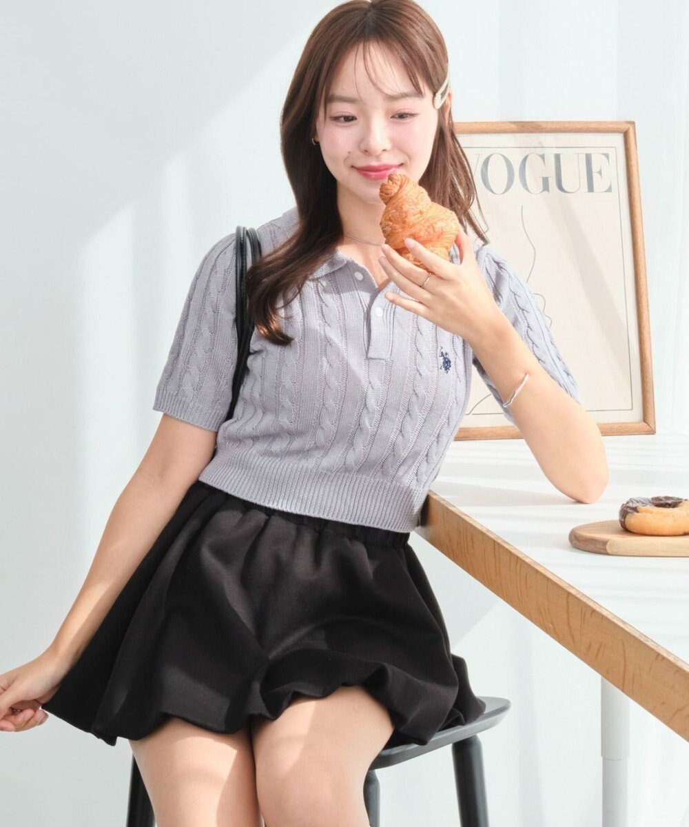 WEGO 別注USPOLO　ケーブルニットポロ 