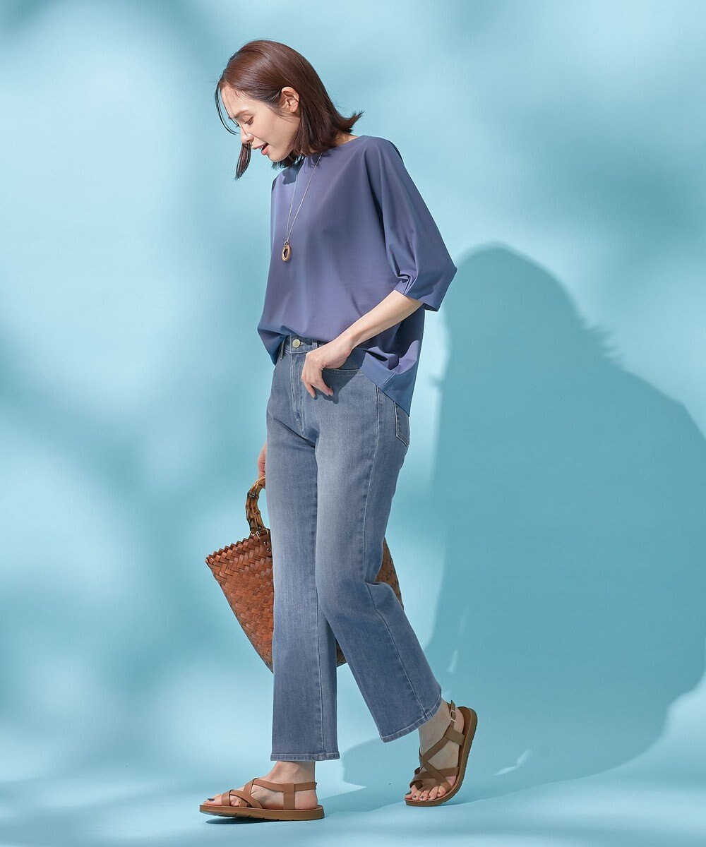 ANY 【洗濯機可/ストレッチ】デニムフレアパンツ 