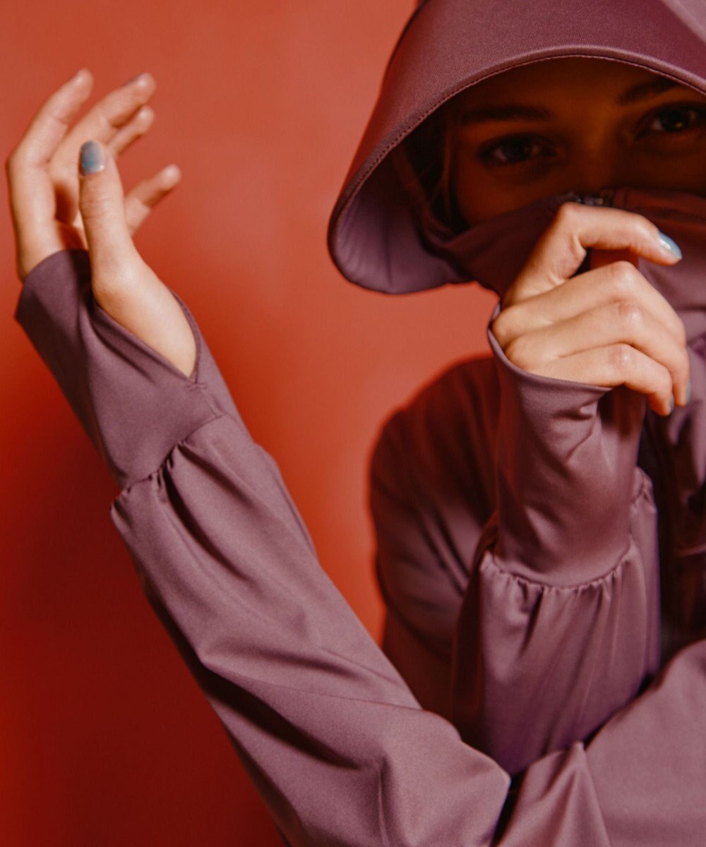 San-ai Resort（三愛水着楽園） 【UPF50＋】　WEB限定　つば付きラッシュ・レギンスセット　M・L　　【San-ai Resort（サンアイリゾート）】 