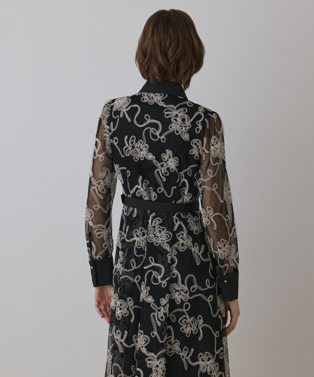 GRACE CONTINENTAL チュールコードレースワンピース 