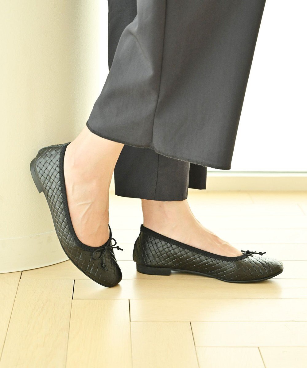 nouvelleRobe Oū 【本革・高反発】Square スクエアトゥ メッシュバレエシューズ 