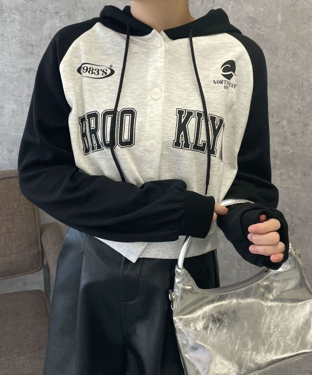 WEGO カレッジカットパーカー 