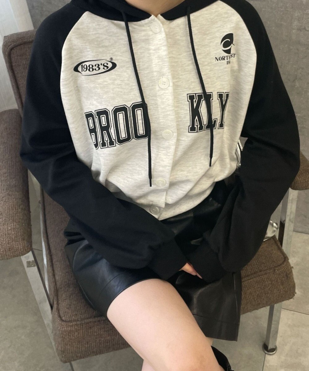 WEGO カレッジカットパーカー 