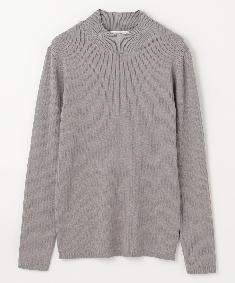 ANY 【洗濯機可】ランダムリブハイネックニット 