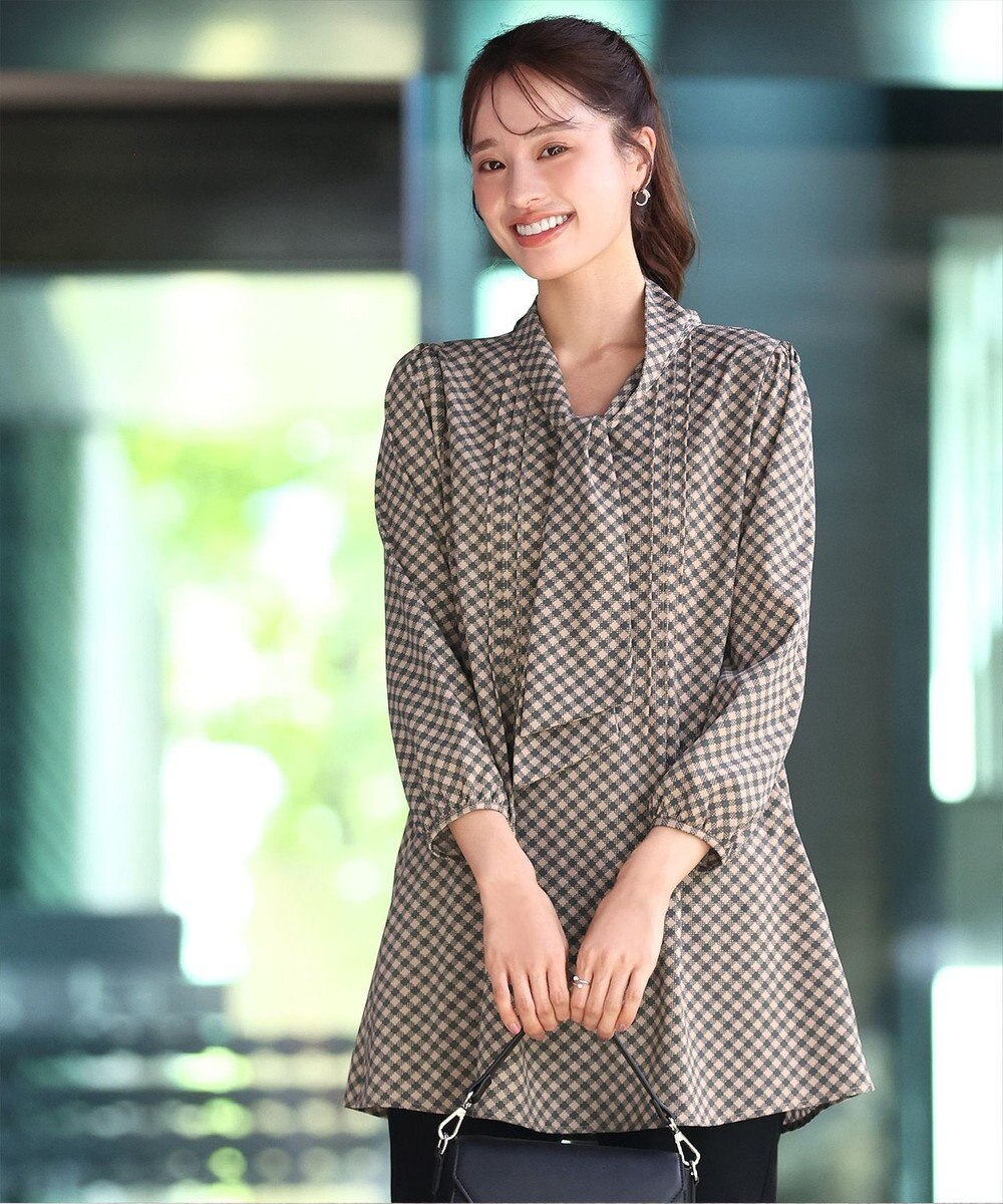 Tiaclasse 【洗える】ボウタイチュニック 