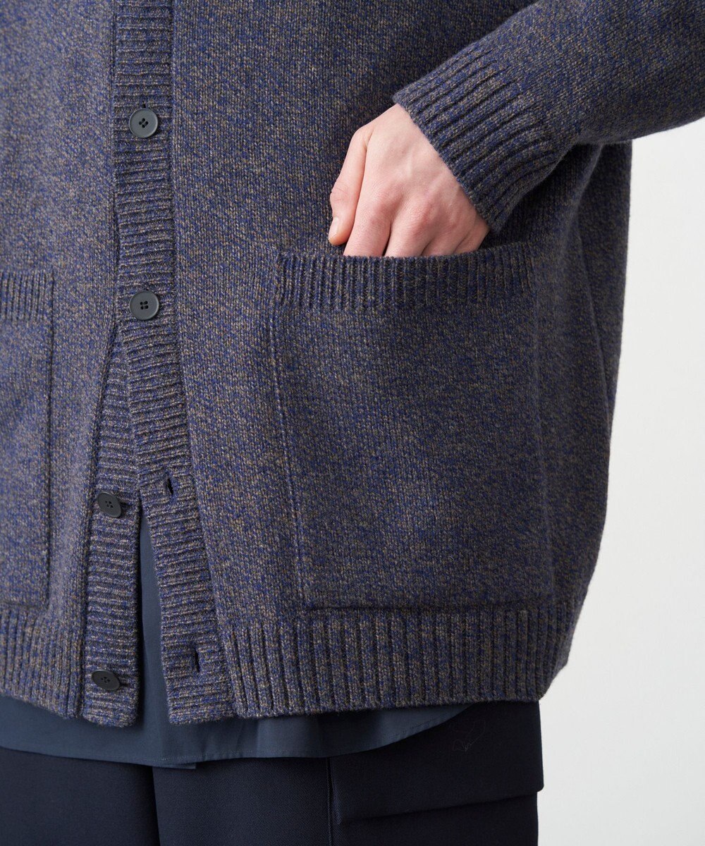 ATON WOOL MOULINE | オーバーサイズカーディガン - UNISEX 