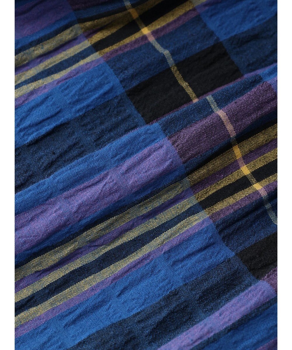 earth music&ecology 綿ＰＵクレープワンピース（ｃｈｅｃｋ柄） 