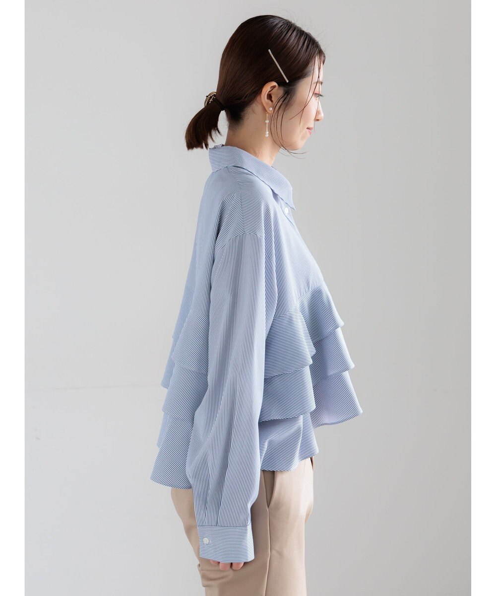 Te chichi ティアードフリルクロップトシャツ 