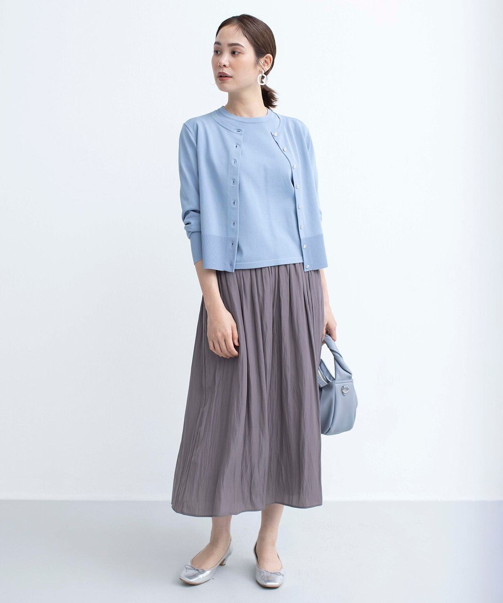 組曲 S 【UVケア・接触冷感】MINA 6分袖ニットプルオーバー 