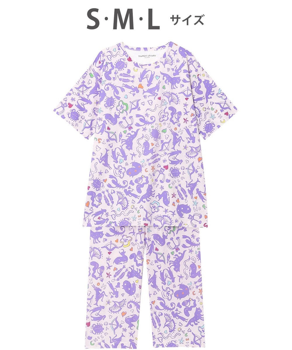 ツモリチサト パジャマ 5分袖 半袖 8分丈 レディース UDT166 /ワコール, ピンク, S